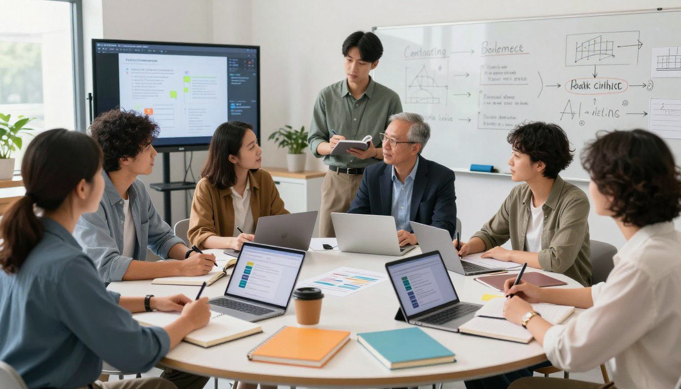 Weekly plan generated with AI prompts for teachers lesson planning