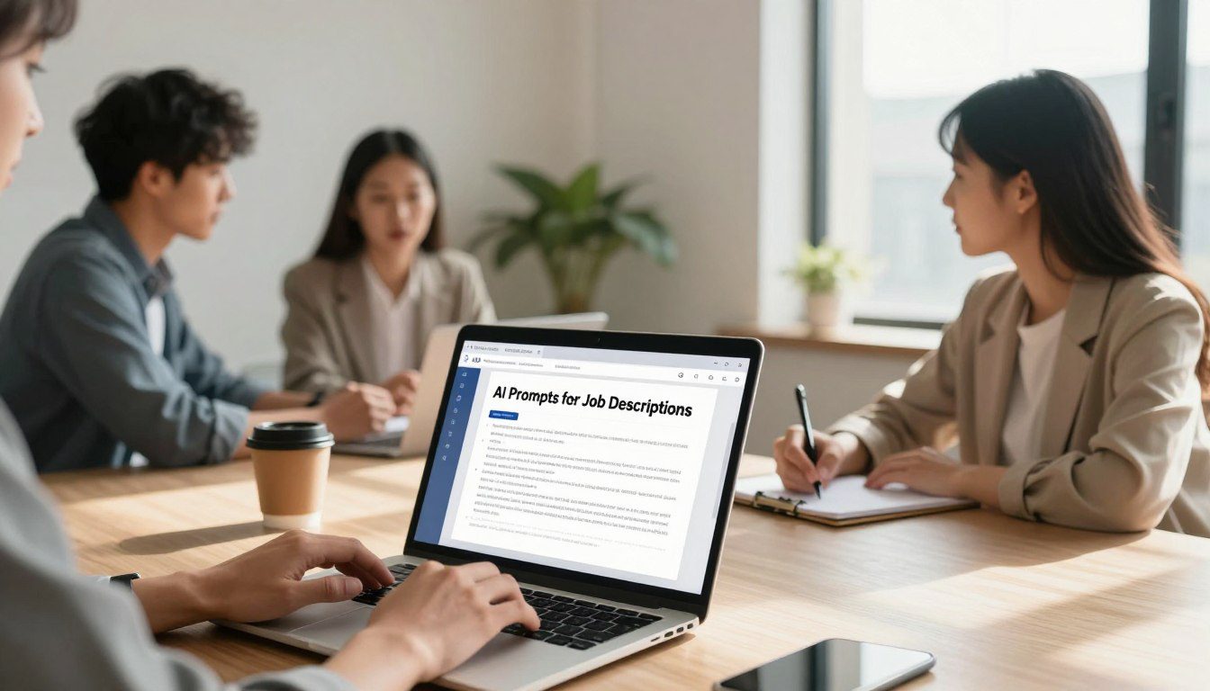 Example of AI prompts for writing job descriptions used in ChatGPT