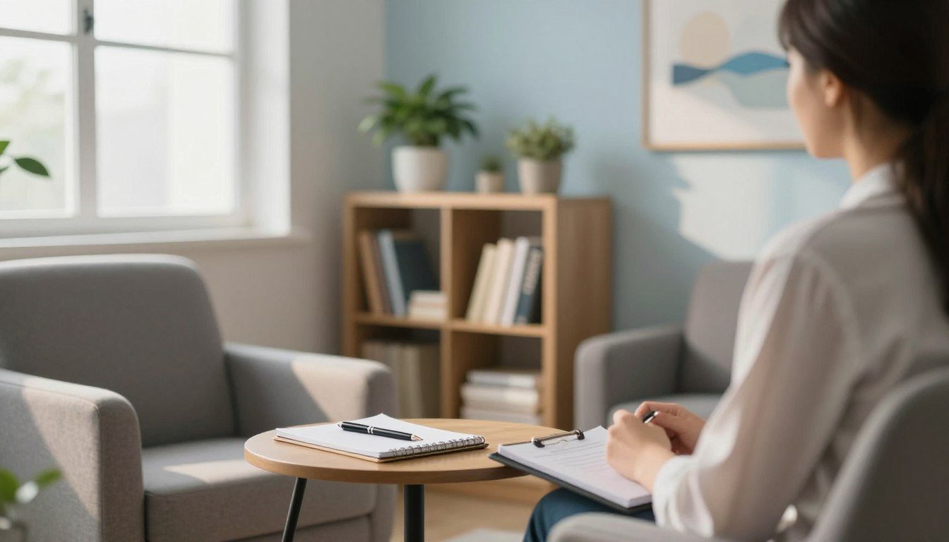 Set of ChatGPT prompts for therapists displayed in a clinical workflow