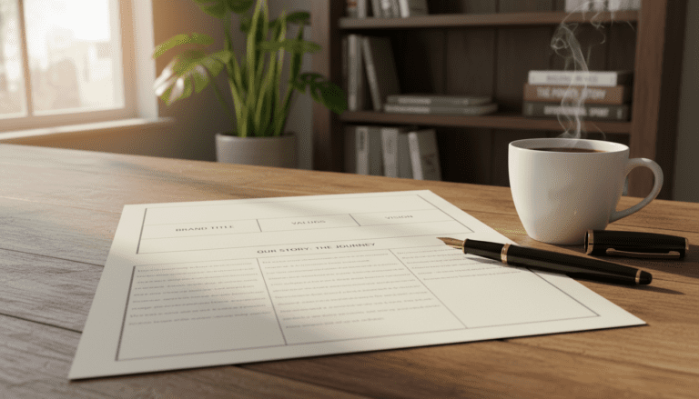 brand story template free small business