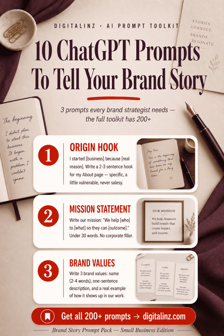best AI prompt packs for brand storytelling — The Brand Story Blueprint