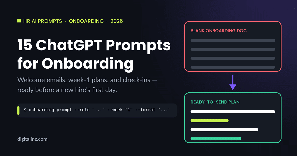 ChatGPT prompts for employee onboarding: blank onboarding doc vs ready-to-send plan