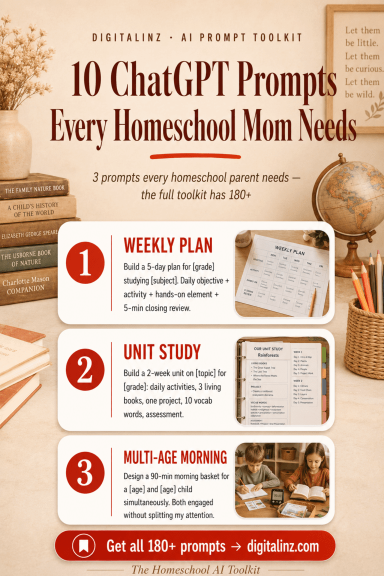 best ChatGPT prompt packs for homeschooling — The Homeschool AI Toolkit
