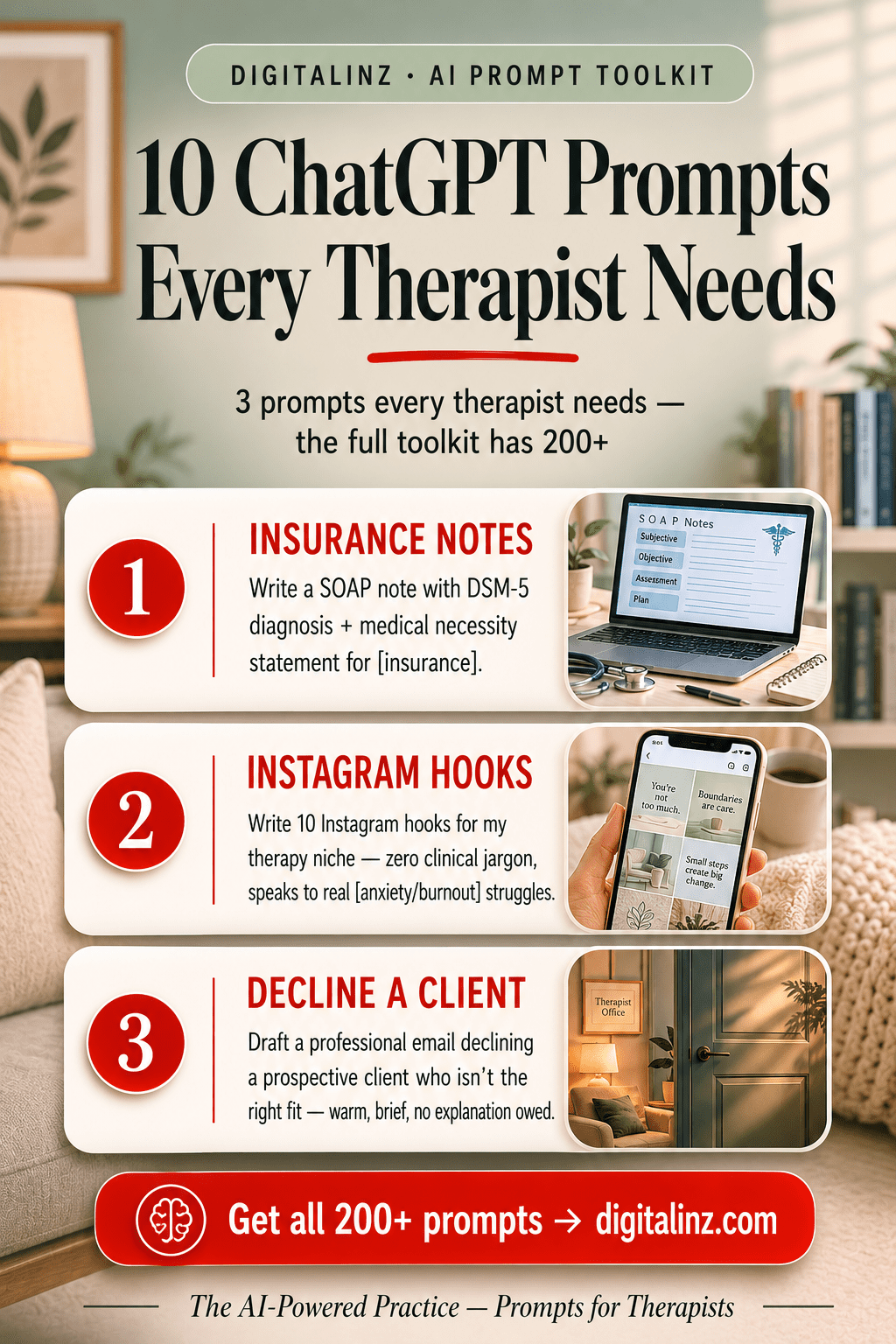best ChatGPT prompt packs for therapists — The AI-Powered Practice toolkit